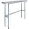 Amgood 14 in. x 48 in. Open Base Stainless Steel Metal Table WT-1448-RCB-Z - alternate 1
